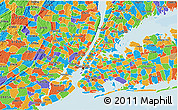 Political 3D Map of ZIP code 00083
