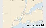 Classic Style Map of ZIP code 00083, single color outside