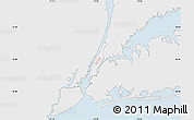 Silver Style Map of ZIP code 00083, single color outside