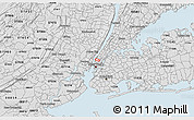 Silver Style 3D Map of ZIP code 10001