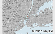 Gray Map of ZIP code 10001