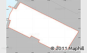 Gray Simple Map of ZIP code 10001