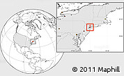 Blank Location Map of ZIP code 10002, highlighted country, highlighted county