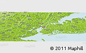 Physical Panoramic Map of ZIP code 10002