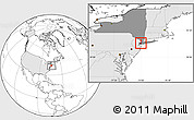 Blank Location Map of ZIP code 10003, highlighted country, highlighted state
