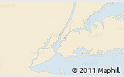 Classic Style 3D Map of ZIP code 10009, single color outside