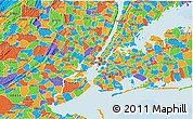 Political 3D Map of ZIP code 10011