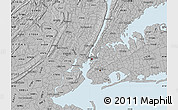 Gray Map of ZIP code 10011