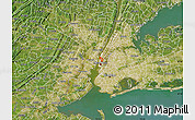 Satellite Map of ZIP code 10011