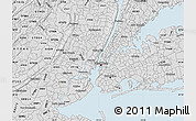 Silver Style Map of ZIP code 10011