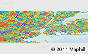 Political Panoramic Map of ZIP code 10011