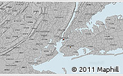 Gray 3D Map of ZIP code 10013