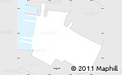 Silver Style Simple Map of ZIP code 10013