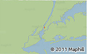 Savanna Style 3D Map of ZIP code 10014, single color outside