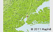 Physical Map of ZIP code 10014