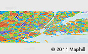 Political Panoramic Map of ZIP code 10014