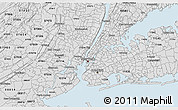Silver Style 3D Map of ZIP code 10016