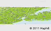 Physical Panoramic Map of ZIP code 10016
