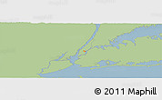 Savanna Style Panoramic Map of ZIP code 10016, single color outside