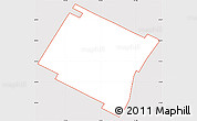Silver Style Simple Map of ZIP code 10016, cropped outside