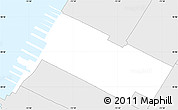 Silver Style Simple Map of ZIP code 10019