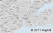 Silver Style 3D Map of ZIP code 10020