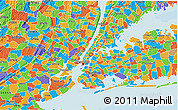 Political 3D Map of ZIP code 10021