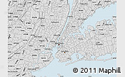 Silver Style Map of ZIP code 10021