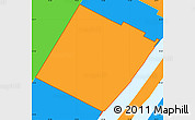 Political Simple Map of ZIP code 10021