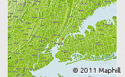 Physical Map of ZIP code 10022