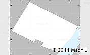 Gray Simple Map of ZIP code 10022