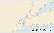 Classic Style 3D Map of ZIP code 10023, single color outside
