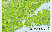 Physical Map of ZIP code 10023