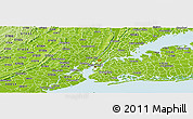 Physical Panoramic Map of ZIP code 10023