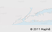 Silver Style Panoramic Map of ZIP code 10023, single color outside