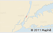 Classic Style 3D Map of ZIP code 10024, single color outside