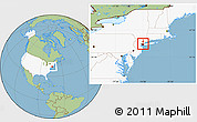 Savanna Style Location Map of ZIP code 10024, highlighted country, highlighted county