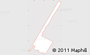 Silver Style Simple Map of ZIP code 10024, cropped outside