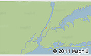 Savanna Style 3D Map of ZIP code 10025, single color outside