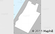 Gray Simple Map of ZIP code 10025