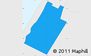 Political Simple Map of ZIP code 10025, single color outside, borders and labels