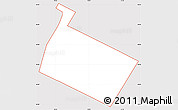 Classic Style Simple Map of ZIP code 10026, cropped outside