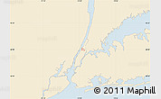 Classic Style Map of ZIP code 10027, single color outside