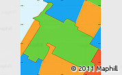 Political Simple Map of ZIP code 10027