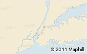 Classic Style 3D Map of ZIP code 10029, single color outside