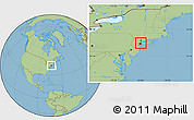 Savanna Style Location Map of ZIP code 10029