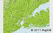 Physical Map of ZIP code 10029