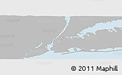 Gray Panoramic Map of ZIP code 10029, single color outside