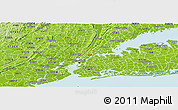Physical Panoramic Map of ZIP code 10029