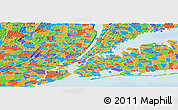 Political Panoramic Map of ZIP code 10029